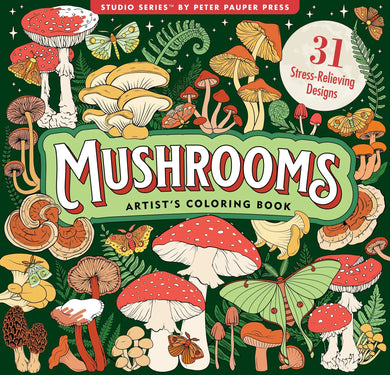Mushrooms (Artist's Coloring Book)