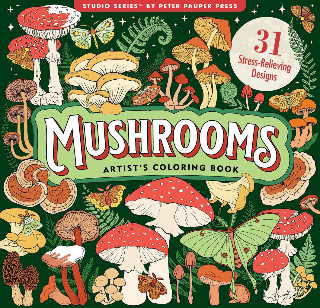Mushrooms (Artist's Coloring Book)