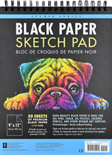 Load image into Gallery viewer, Studio Series Black Paper Sketch Pad