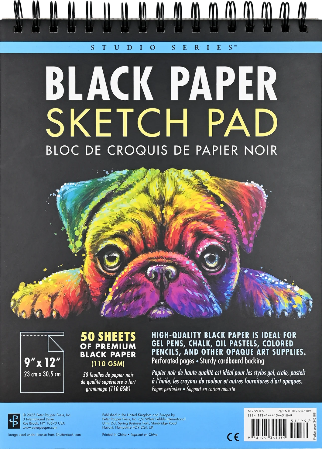 Studio Series Black Paper Sketch Pad