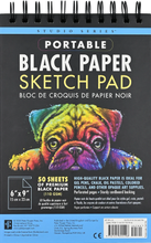 Load image into Gallery viewer, Studio Series Portable Black Paper Sketch Pad
