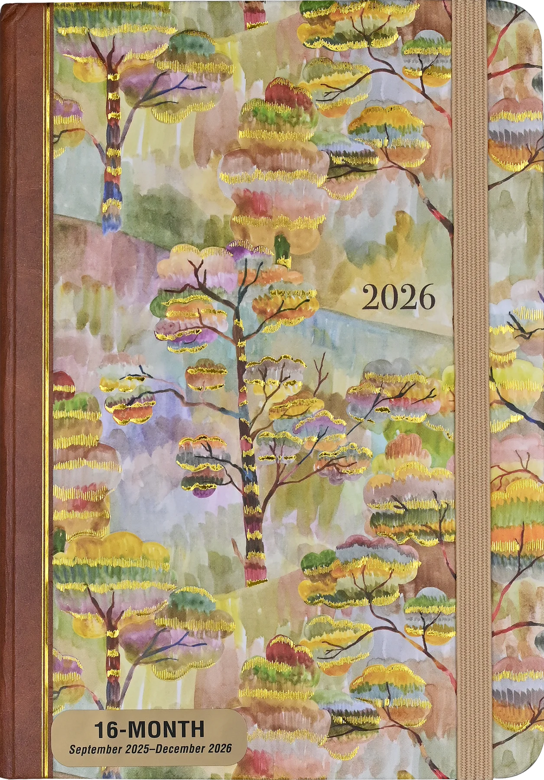 2026 Watercolor Treescape Weekly Planner