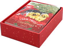 Load image into Gallery viewer, Festive Pups Small Boxed Holiday Greeting Cards