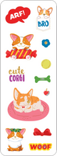 Load image into Gallery viewer, Corgis Sticker Set