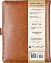 Load image into Gallery viewer, Brown Artisan Locking Journal