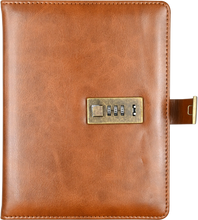 Load image into Gallery viewer, Brown Artisan Locking Journal