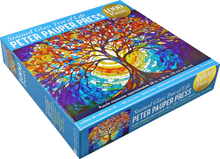 Load image into Gallery viewer, Stained Glass Tree of Life Puzzle (1000 pieces)
