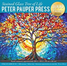 Load image into Gallery viewer, Stained Glass Tree of Life Puzzle (1000 pieces)