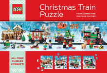 Load image into Gallery viewer, LEGO® Christmas Train Puzzle (4 connecting 100 piece puzzles)