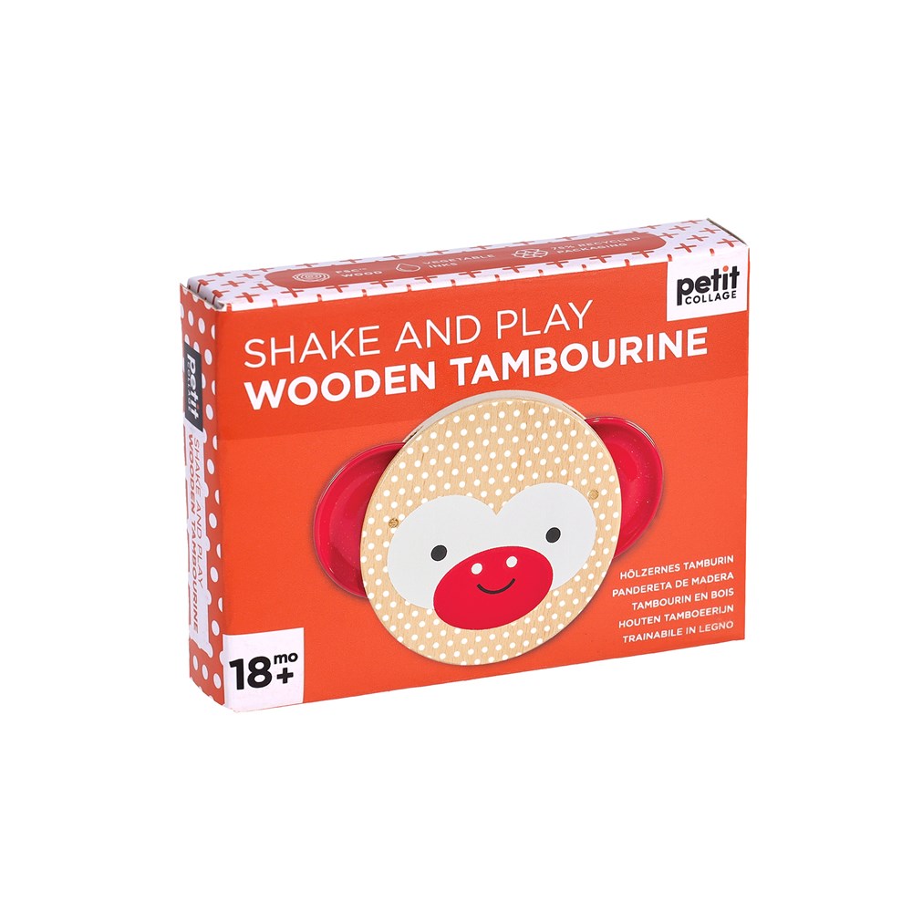 Shake and Play Wooden Tambourine