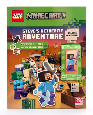 LEGO® Minecraft® Steve's Netherite Adventure (Activity Book with Minifigure)