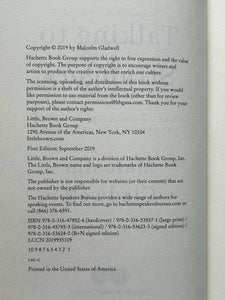 Talking to Strangers (Signed First Edition)