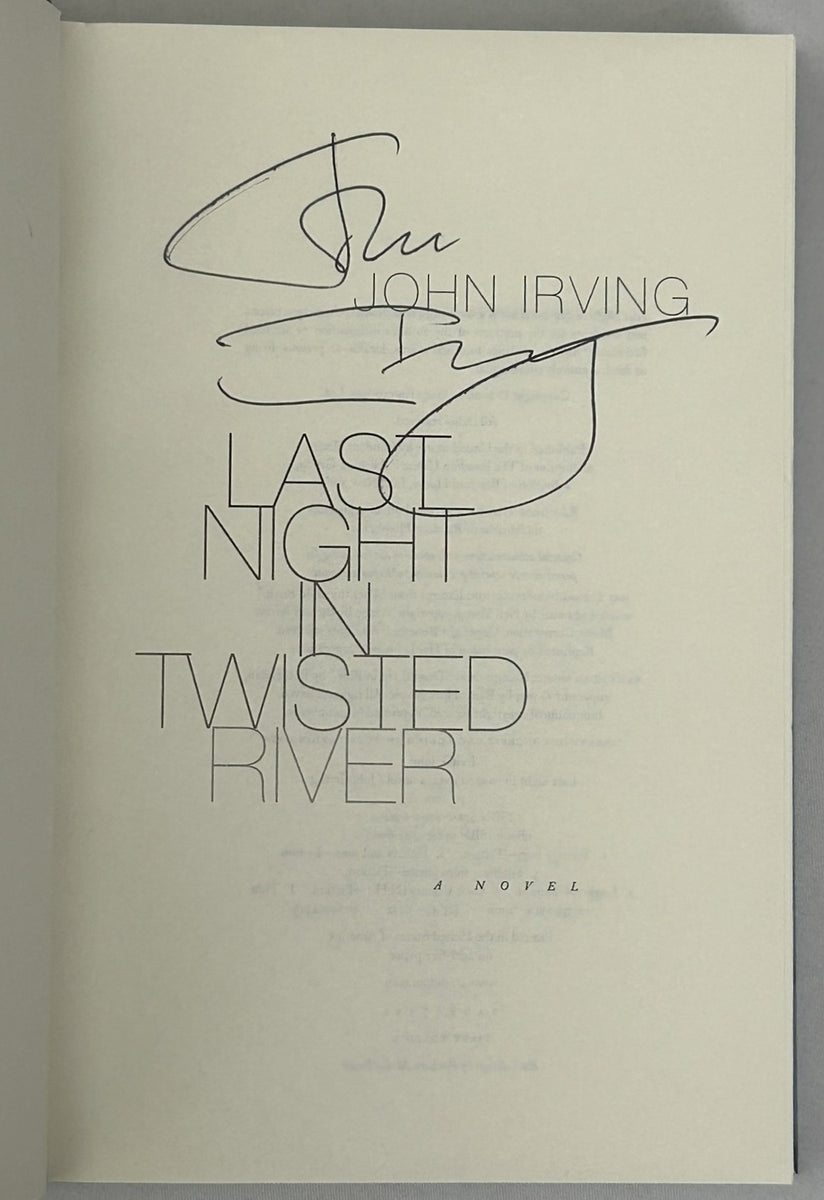 Last Night in Twisted River (Signed First Edition) – AESOP'S FABLE