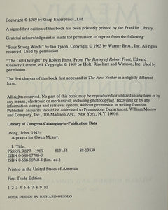 A Prayer for Owen Meany (First Edition)