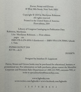 Lila (Signed First Edition)