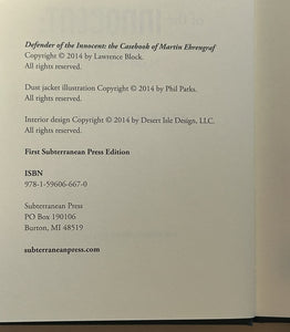 Defender of the Innocent (First Edition)