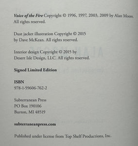 Voice of the Fire (Signed Limited Edition)
