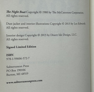 The Night Boat (Signed LImited Edition)