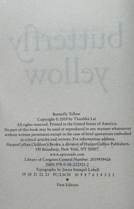 Butterfly Yellow (Signed First Edition)