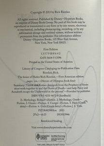 The House of Hades (Signed First Edition)