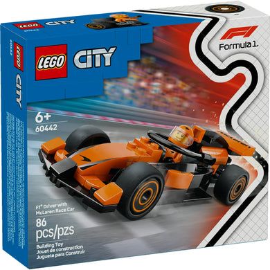 LEGO® CITY 60442 F1® Driver with McLaren Race Car (86 pieces)