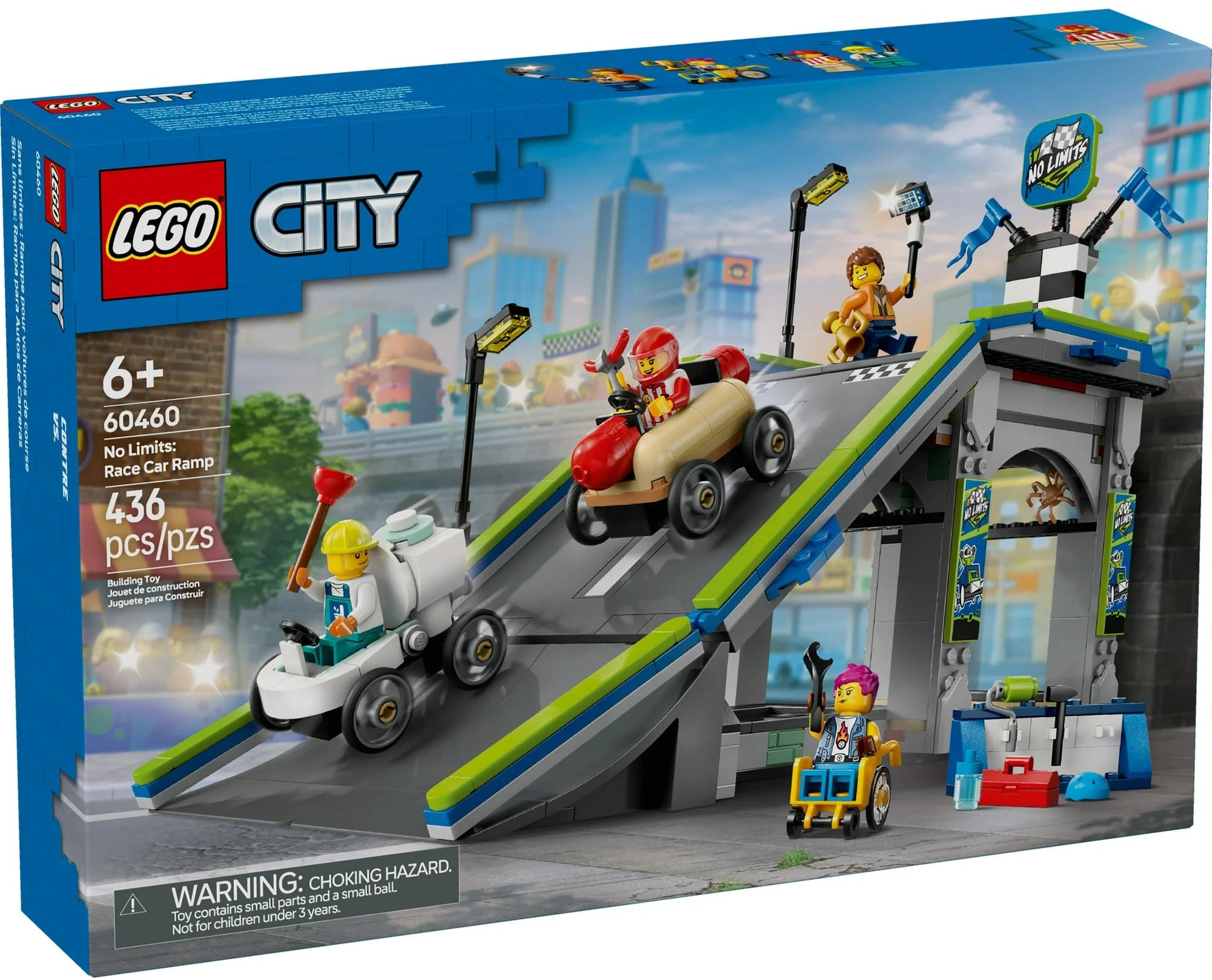 LEGO® CITY 60460 No Limits: Race Car Ramp Track (436 pieces