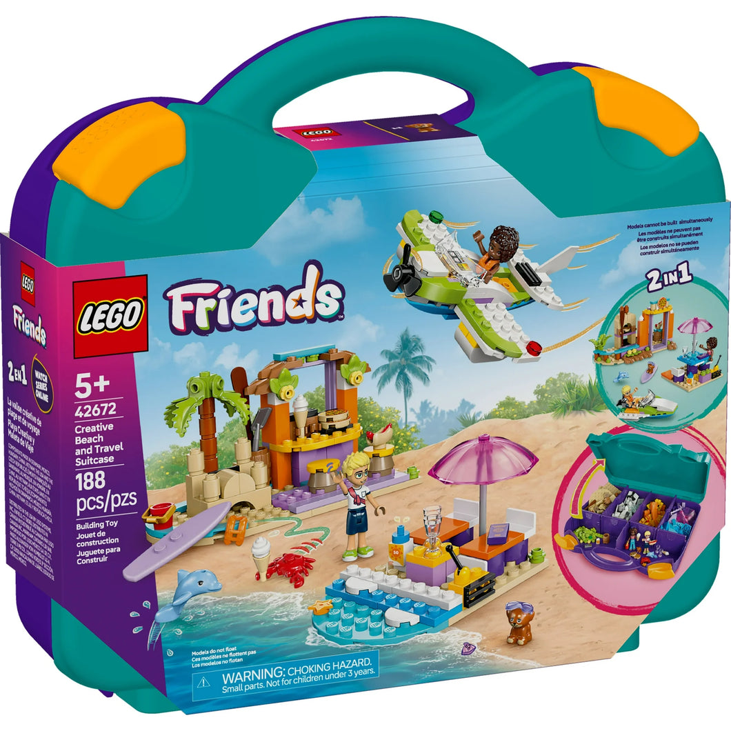 LEGO® Friends 42672 Creative Beach and Travel Suitcase (188 pieces)