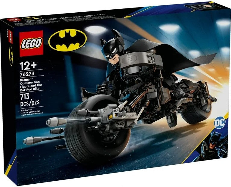 LEGO® Batman™ 76273 Batman™ Construction Figure and the Bat-Pod Bike (713 pieces)