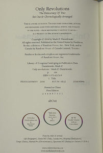 Only Revolutions (Signed First Edition)