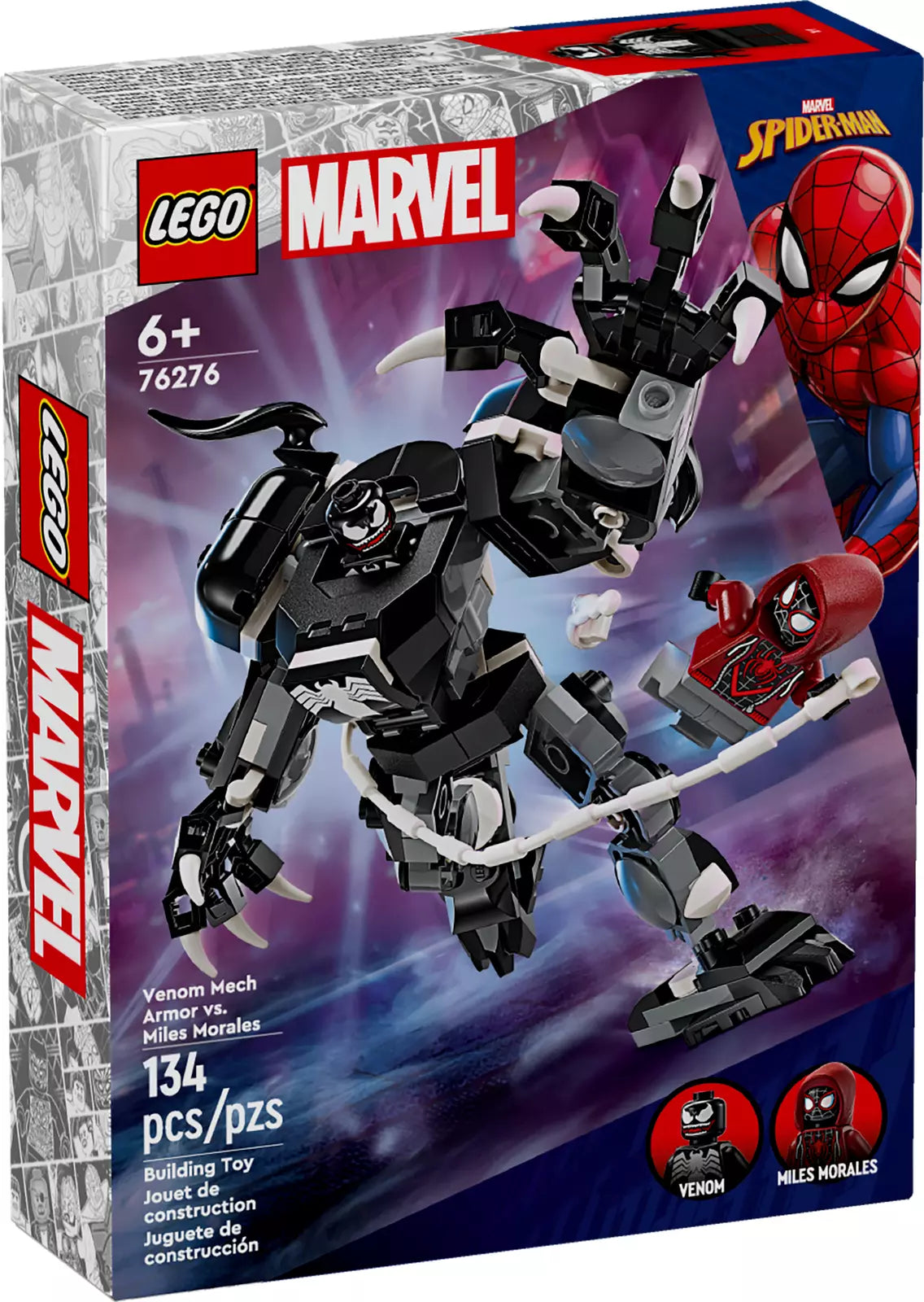 LEGO® Marvel 76276 Venom Mech Armor vs. Miles Morales (134 pieces