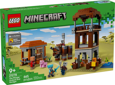 LEGO® Minecraft 21278 The Pillager Outpost and Ravager (665 pieces)