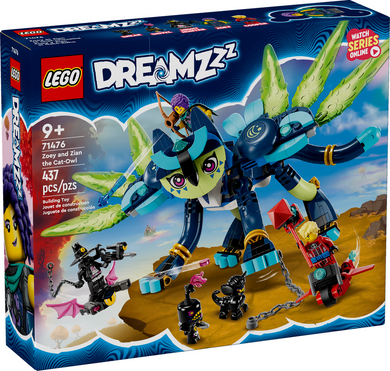 LEGO® DreamZzz™ 71476 Zoey and Zian the Cat-Owl (437 pieces)