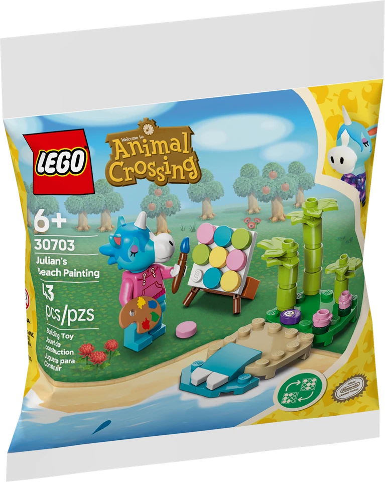 LEGO® Animal Crossing™ 30703 Julian's Beach Painting (43 pieces)