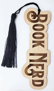 Book Nerd Wooden Bookmark