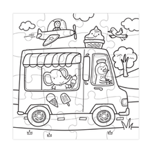 Load image into Gallery viewer, Ice Cream Truck Color-in Puzzle