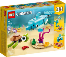 Load image into Gallery viewer, LEGO® Creator 31128 Dolphin and Turtle (137 pieces)