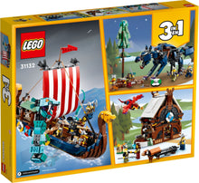 Load image into Gallery viewer, LEGO® Creator 31132 Viking Ship and the Midgard Serpent (1192 pieces)