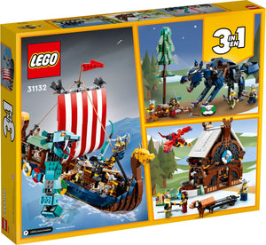 LEGO® Creator 31132 Viking Ship and the Midgard Serpent (1192 pieces)