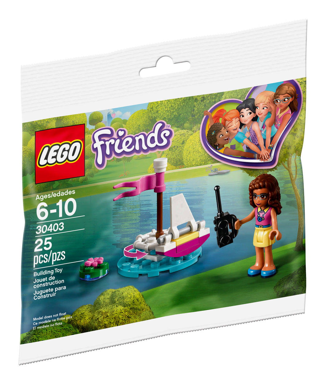 LEGO® Friends 30403 Olivia's Remote Control Boat (25 pieces)