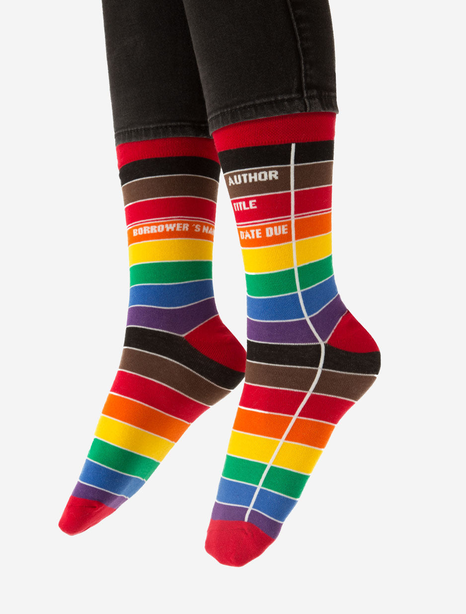 Library Card Pride Socks (Adult)