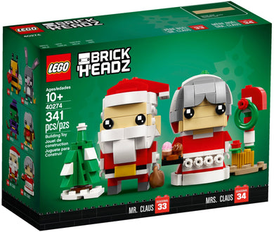 LEGO® BrickHeadz™ 40274 Mr. & Mrs. Claus (341 pieces)