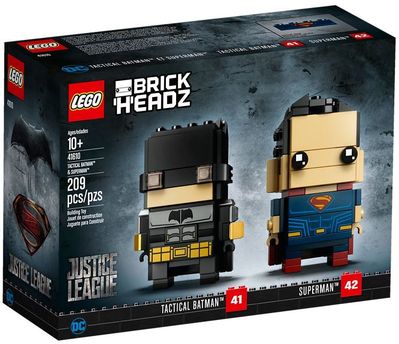 LEGO® BrickHeadz™ 41610 Tactical Batman™ & Superman™ (209 pieces)