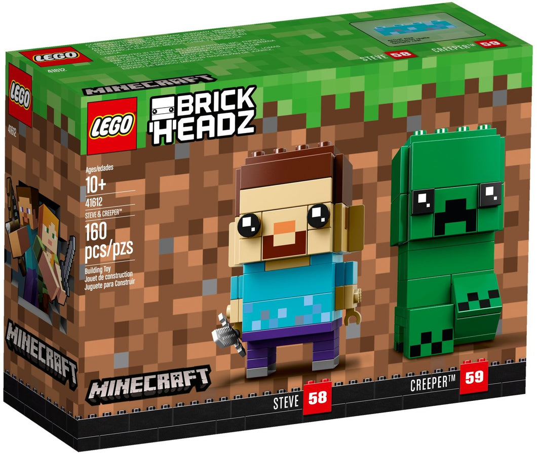 LEGO® BrickHeadz™ 41612 Minecraft: Steve & Creeper (160 pieces)