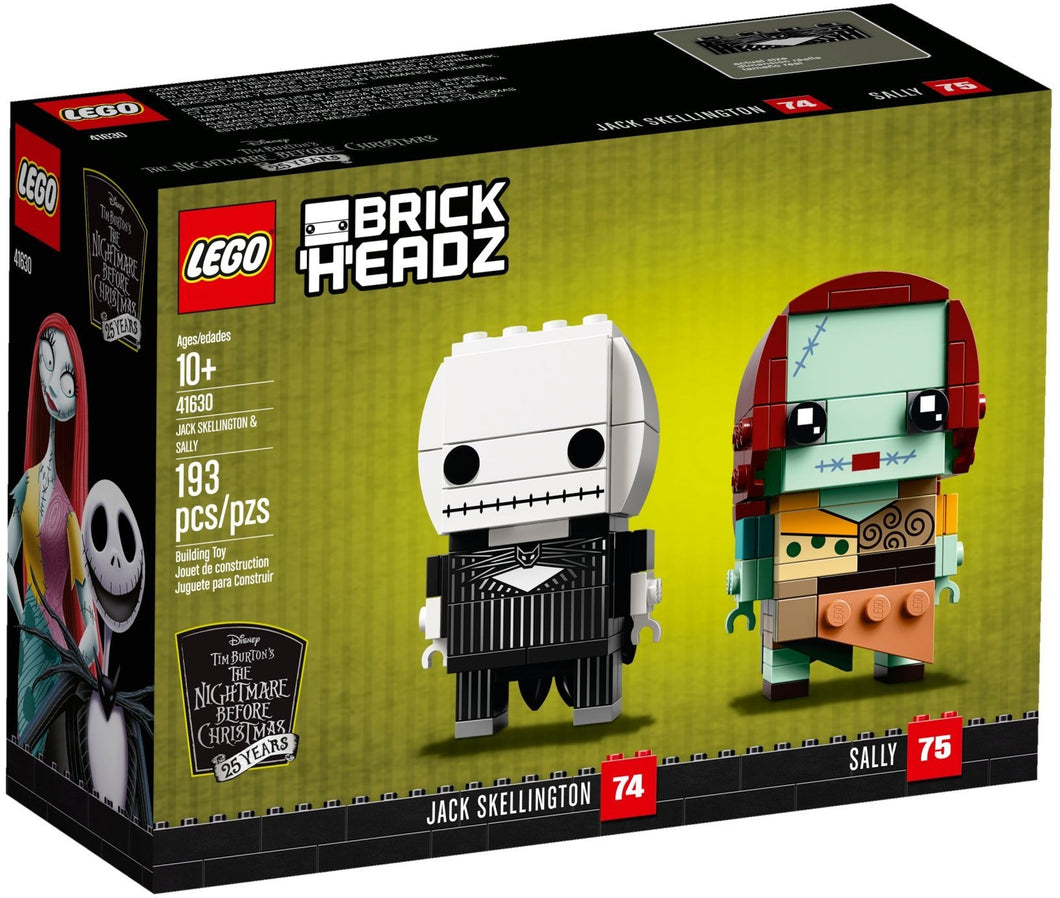 LEGO® BrickHeadz™ 41630 Jake Skellington & Sally (193 pieces)