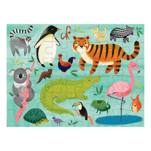 Animals of the World to Go Puzzle