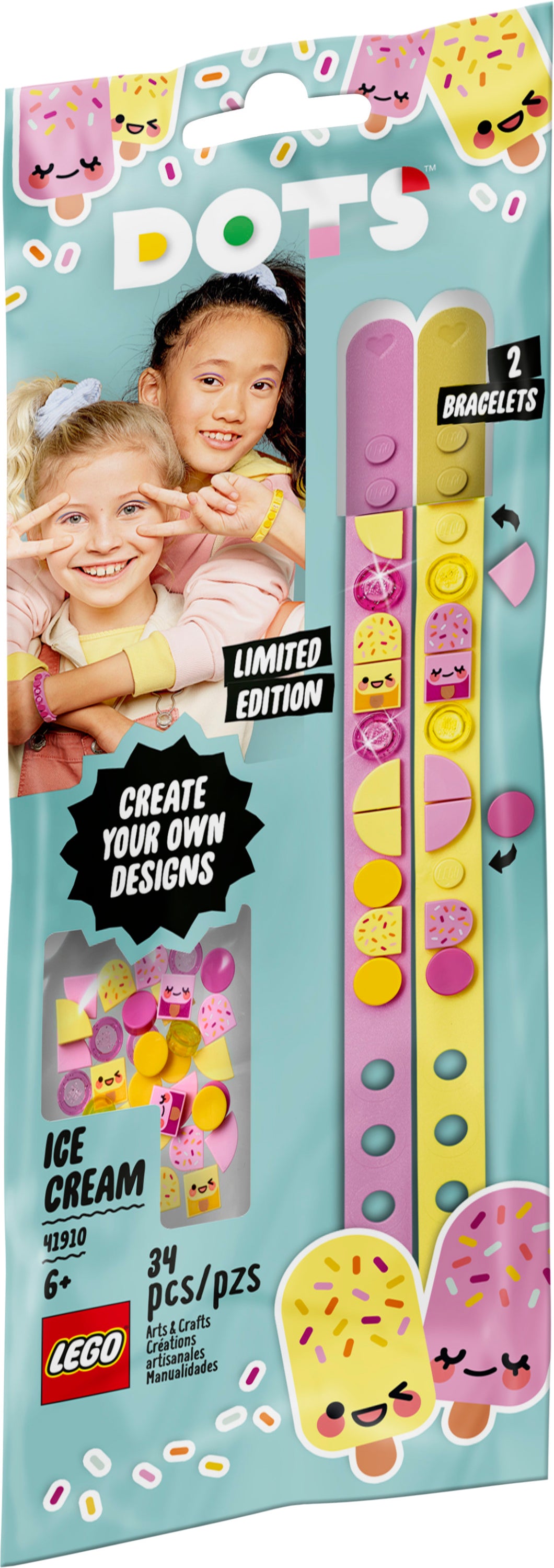 LEGO® DOTS 41910 Ice Cream Besties Bracelets (34 pieces)