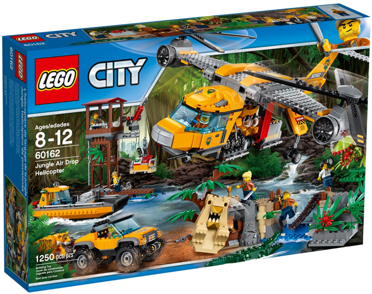 LEGO® CITY 60162 Jungle Air Drop Helicopter (1250 pieces)