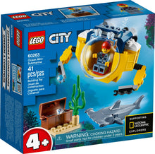 Load image into Gallery viewer, LEGO® CITY 60263 Ocean Mini-Submarine (41 pieces)
