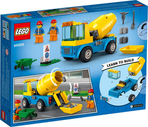 LEGO® CITY 60325 Cement Mixer Truck (85 pieces)