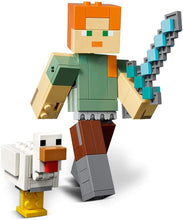 Load image into Gallery viewer, LEGO® Minecraft 21149 Alex BigFig with Chicken (160 pieces)